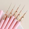 5pcs Nail Art Liner Brush Set UV Gel Nail Brushes Kits French Stripe Line Painting Drawing Flower Pen Professional Manicure Tool