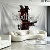 Bloodborne Wall Tapestry Aesthetic Wall Hanging Printed Fabric Blanket Decorative Tapestries for Bedroom Living Room Home Decor