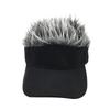 Men's Street Style Wig Baseball Cap - European & American Trendy Flat Cap with Sun Protection