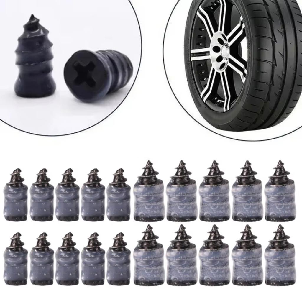 Reusable Rubber Tire Plugs Screw Nails Fast Installation Weatherproof Design necessary for Car Motorcycle Tire Leakage