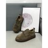 Autumn new casual thick baseplate shoes breathable comfortable leather low top jw