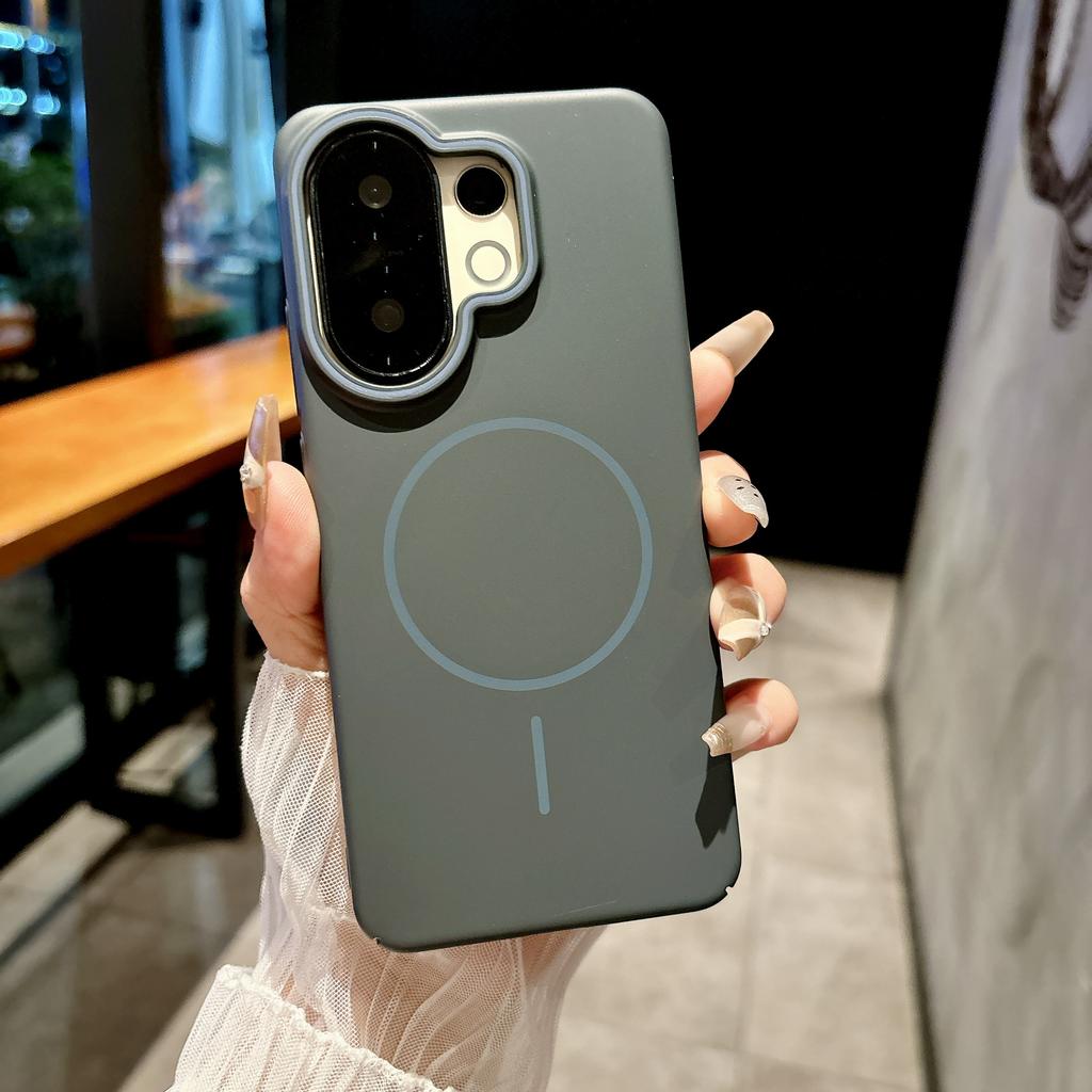 Luxe Mat Hard PC Magnetische Case Voor VIVO X200 X100 X90 S30 S20 S19 IQOO 13 12 Pro Mini Ultra Voor Magsafe . Ultra Dunne Cover