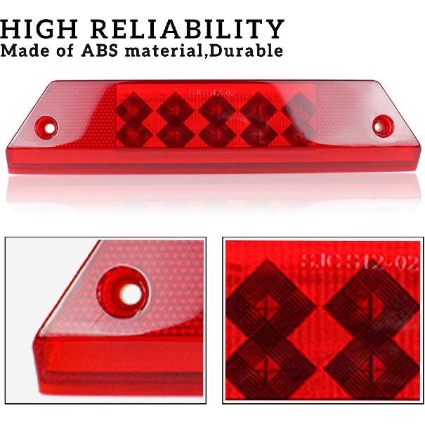 SAUTVS 1PCS LED Taillight for Ranger, Red Brake Stop Tail Light Rear Lamp for Polaris Ranger 800 700 900 2012-2016 Accessories (Fit Driver &