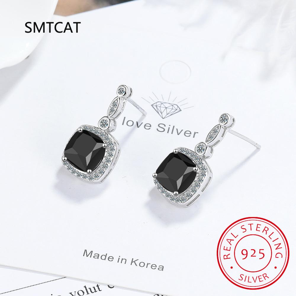 1.3ct Natural Peridot 925 Sterling Silver Square Stud Earrings Oorbellen for Women Fashion Green Gemstone Jewelry Birthday Gift