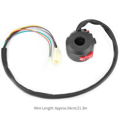 Hochwertige Start-/Ausschaltleuchte für Motorrad-Lenker links, passend für ATV/Quad, schwarz, 22 mm Lenker