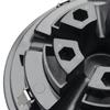 ABLZ-3Pcs 8Inch SS Golf Cart Wheel Cover Cap 5 Spoke Design Hub Cap For Golf Cart Club Car EZGO