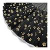 Kanzashi Folding Fan for Men - Premium Cotton, Elegant Design with Black Bone Bamboo, Includes Chirimen Fan Pouch - Gift, Souvenir, Yukata, Kimono,