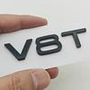3D ABS Emblemat Boczny Błotnika Samochodowego V6T V8T Logo Tylna Klapa Bagażnika Do Audi S4 A4 B7 V6T Naklejka A6 SQ7 Q8 R8 S8 RS8 V8T Odznaka Akcesoria