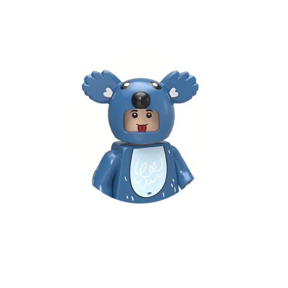 Rural Animal Action Figure Building Block Rabbit Koala Chicken Pig Radish Animal Mini Doll Building Block Set  Halloween Gift