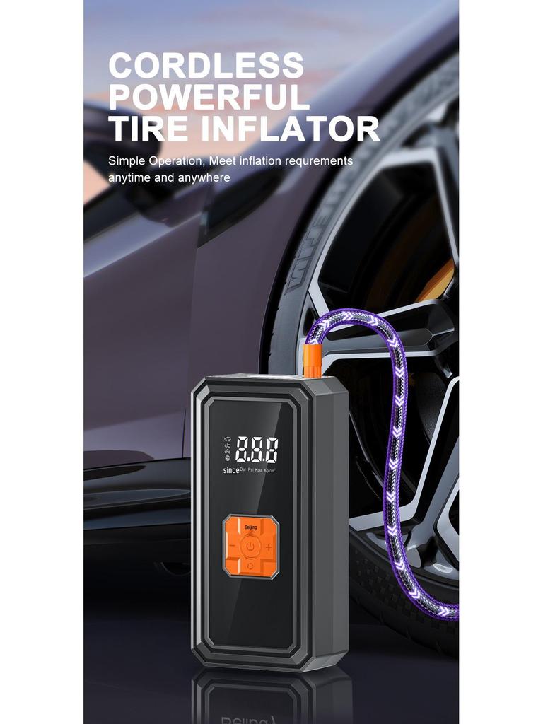 Wireless Electric Portable Tire Inflator for Cars