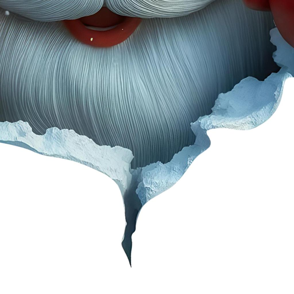 Santa Claus Break-Through Wall Decal Vinyl Christmas Wall Stickers Removable Holiday Decor for Home and Living Spaces