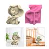 Geometric Long-haired Girl Gypsum Silicone Molds Storage Box Mold for Making Succulent Plants Pot Flower Pot Pen Holder