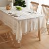 French Retro Lace Hollow Tablecloth Pastoral Style Photo Long Crochet Tablecloth Coffee Table Cover Towel Dining Table Cloth Cover Cloth