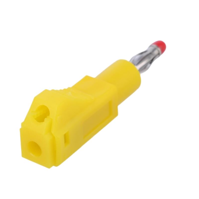 4mm Banana Plug Connectors with Clear Tubing for Electronic Enthusiasts and Engineers
