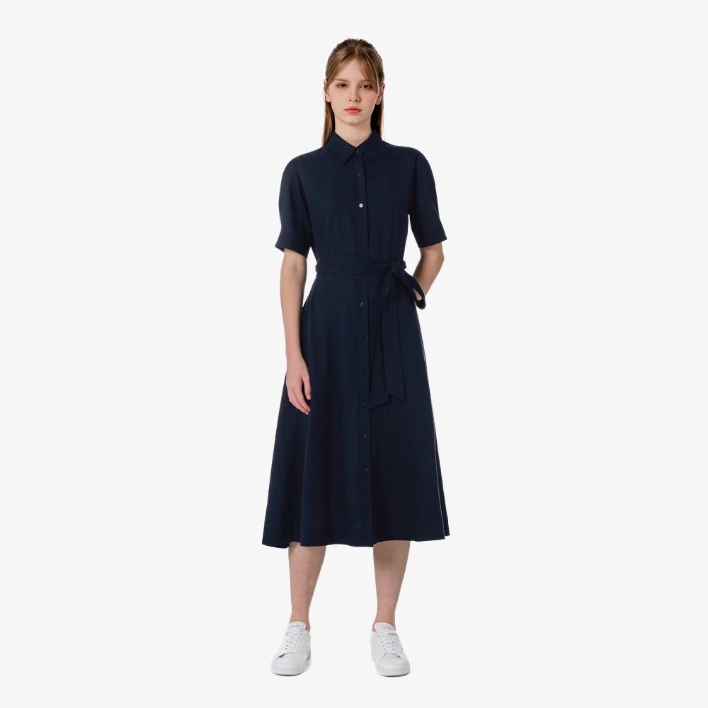 [Lacoste] Women's Linen Shirt Dress EF319E-56G166