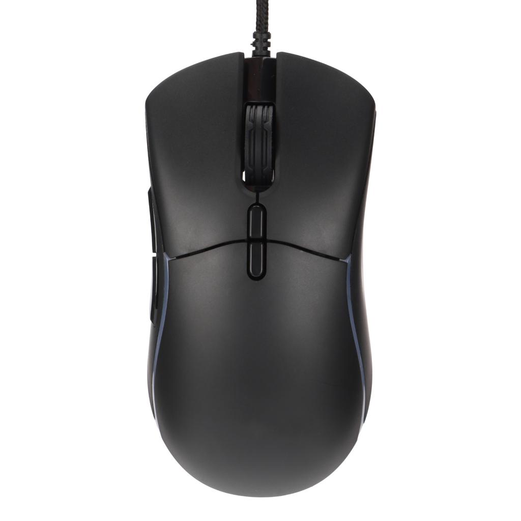 RGB Mouse 13 Lighting Modes 6 Level DPI Free Weight Design Black Ergonomic Gaming Mouse for Computer for Gaming