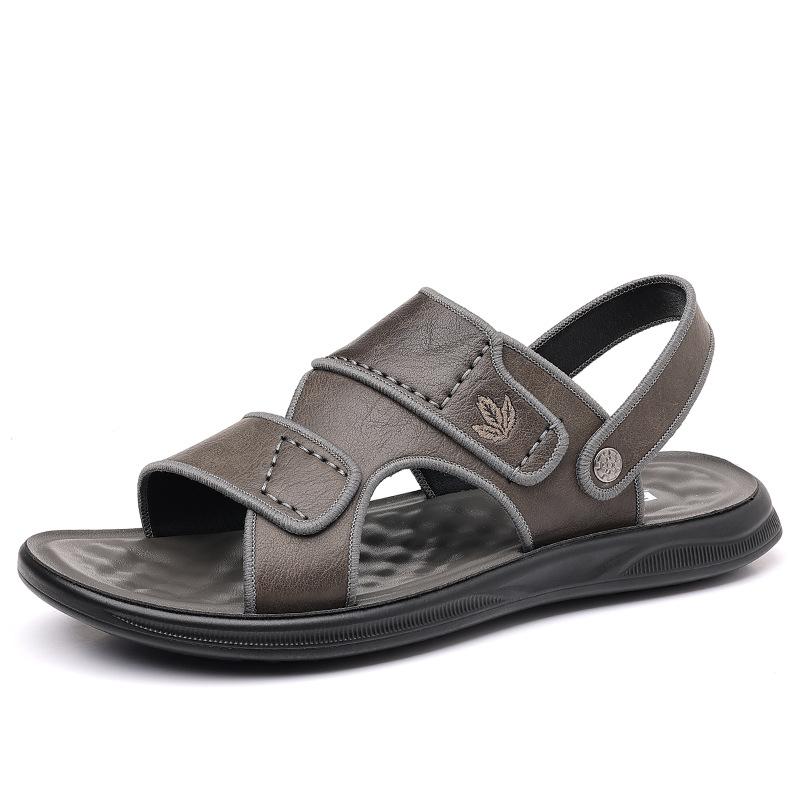 Men's sandals summer breathable sandals leaking toes wear non-slip casual fashion beach cool slippers men 2025