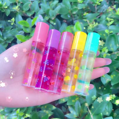4 ml sicherer flüssiger Lippenstift, nicht trocken, Roller-Design, niedliche Lippenglasur, transparenter, feuchtigkeitsspendender Lippenstift für Erwachsene