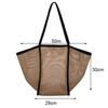 Fashion Hollow Out Mesh Handbag Large Capacity Lightweight Shoulder Bag Shopping Pack Women Men
