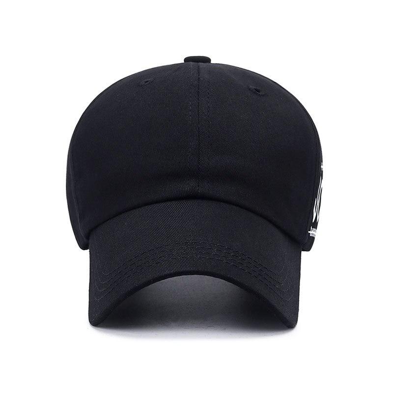 Northwood Kpop Dad Hat Women's Baseball Cap For Men Soft Fabric Snapback Letter Cotton Black Cap For Adult