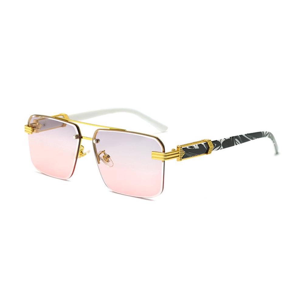 Rimless Sunglasses Rectangle Fashion Popular Women Men Shades Small Square Sun Glasses For Female male Summer Traveling Oculos