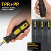 Magnetic Screwdrivers Set,  Phillips and  Slotted Tips Professional Cushion Grip Screwdriver Set