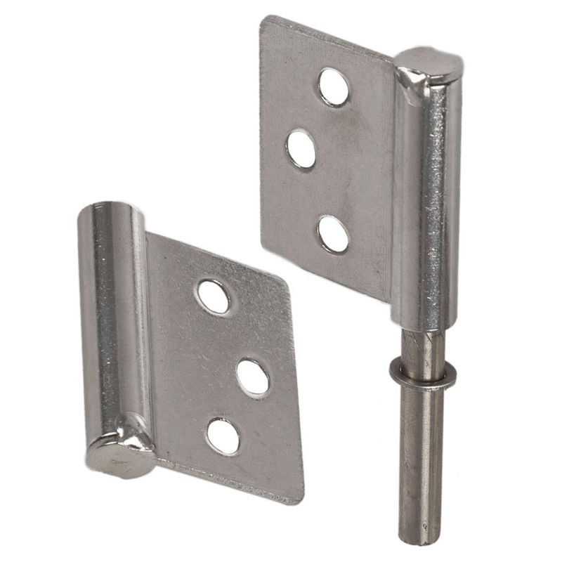 A84X-3 Inch Silver Tone Stainless Steel 360 Degree Rotating Window Door Flag Hinge 10 Pieces