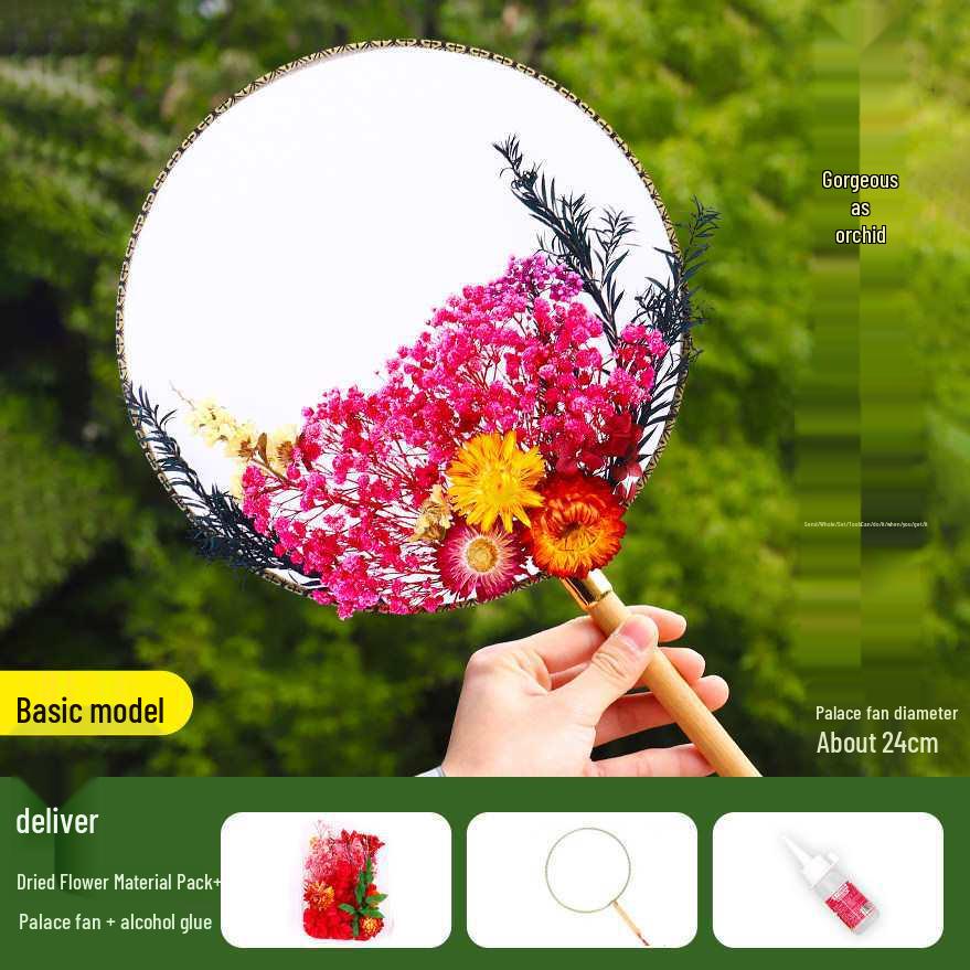 Dried Flower Fan DIY Kit for International Women's Day - Team Building & Handmade Gift