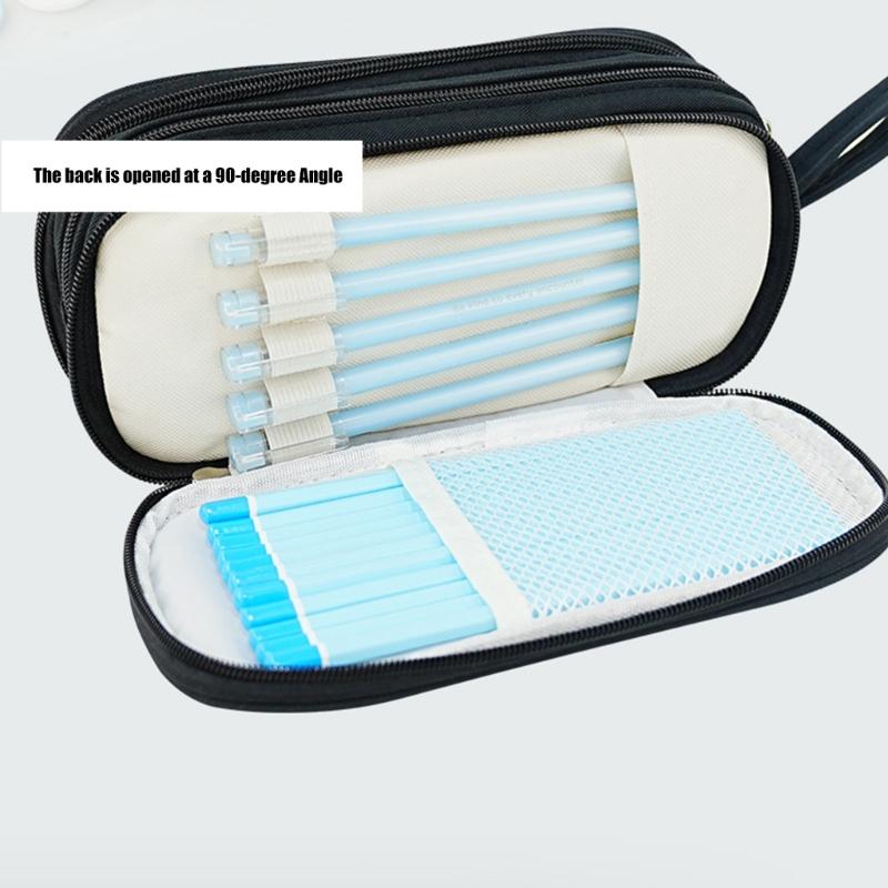 Practical Pencil Case Simple Pencil Bag Large Capacity Pen Case Pen Pouch Aesthetic Pen Bag Pencil Organisers