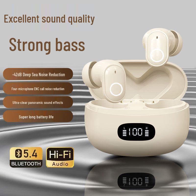 PDDdy Wireless Noise Cancelling Bluetooth Earphones - Mini, Stylish, Long Battery, Sports-Ready