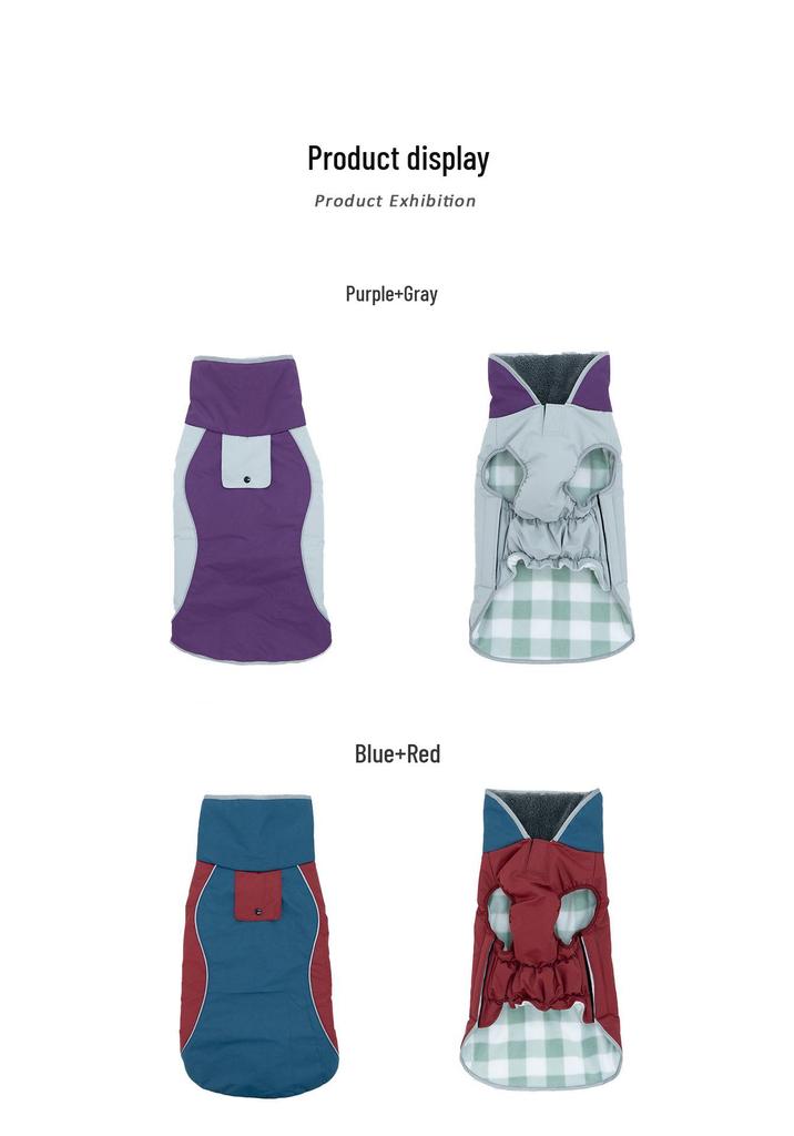 Dog Autumn/Winter Warm Cotton Clothes - Trendy Colors