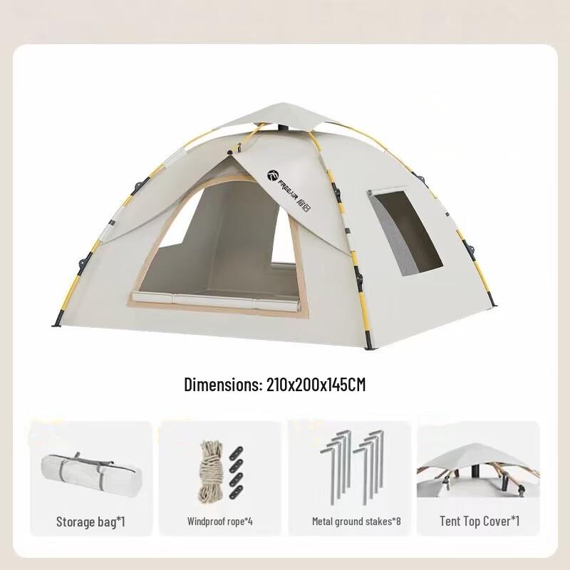OEING Outdoor Automatic Camping Tent 3-4 Person