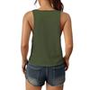 Women's V Neck Slim Fit Sleeveless Tank Top Lightweight Stretchy Fabric Casual Summer Layering Camisole