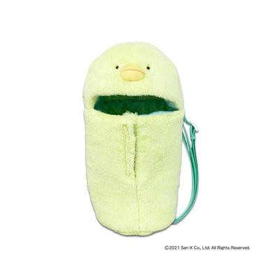 Naitou Design Sumikkogurashi Fluffy Bottle Holder, Tonkatsu Design, Ages 6+, Dimensions: Approx. 13cm W X 4cm D X 23cm H