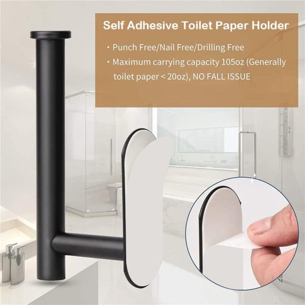 ASelf-Adhesive Paper Towel Holder for Kitchen Cabinet,Bathroom Tissue and Towel Holder,Plastic Wrap and Roll Paper Storage Rack