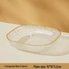 High-Quality Transparent Minimalist Coffee Table Bone Plate