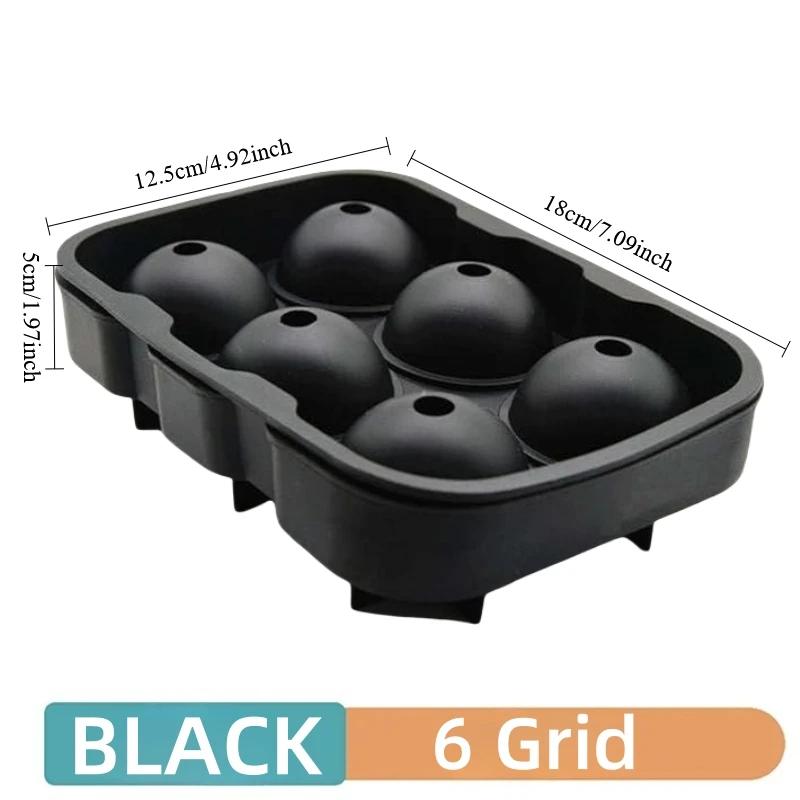 4/6/8 Grid Food Grade Reusable Ice Maker Ice Ball Maker Silicone Ice Cube Mold Tray DIY Freeze Ice Maker Square Ice Tray Mold