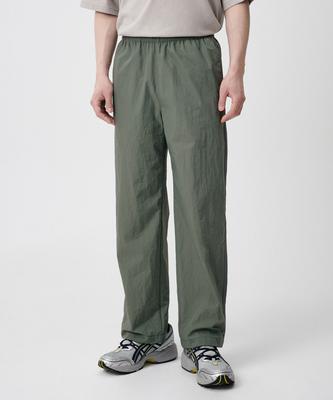 Nylon Wide String Pants [Light Khaki]