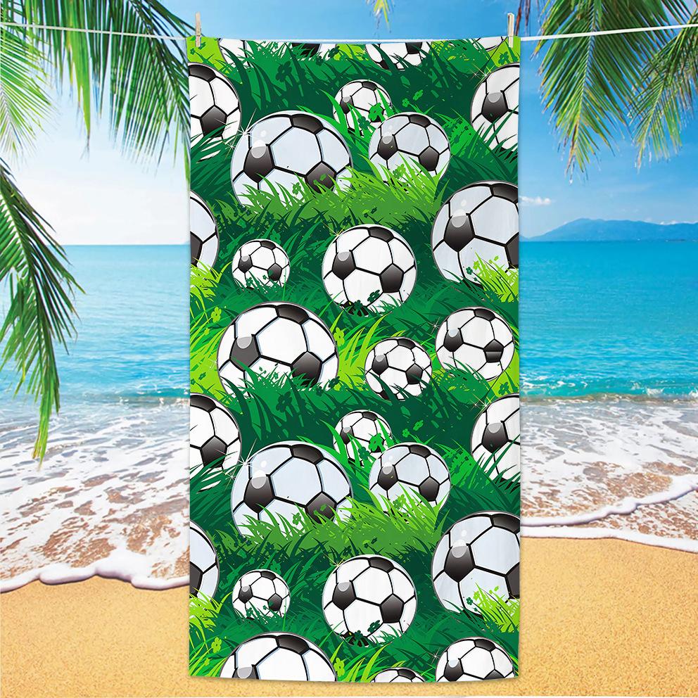 Neues Fußball-Strandtuch Weltmeisterschafts-Thema Mikrofaser-Strandtuch für Erwachsene Großes Strandtuch