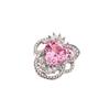 Sakura Pink Love Colored Baby Ring Women's Ins Fashion Simple Sweet High End Sense Rings Opening Temperament Versatile