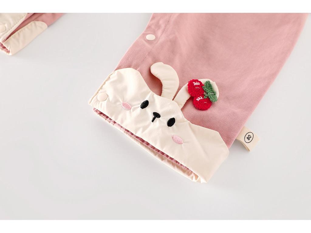 2025 Autumn Baby Denim Romper: Fashionable Korean-Style Rabbit Overalls