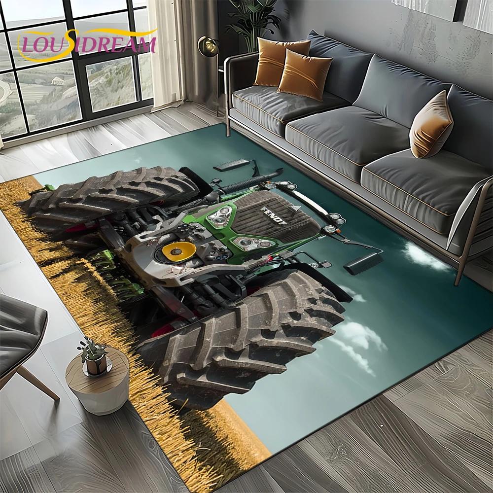 27 Style Truck Retro 3D Tractor Car Carpet Rug for Living Room Bedroom Home Sofa Decoration,Kid Area Rug Non-slip Floor Mat Gift