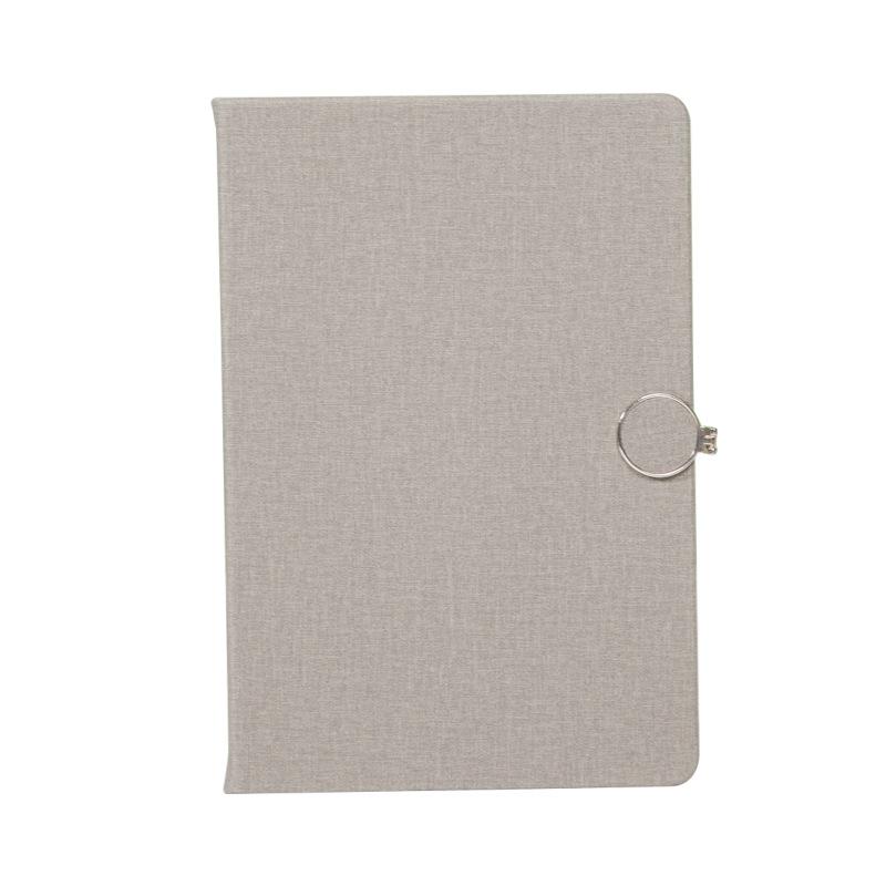 (Logo engrave) A5 simple notebook with buckle design, thickened student diary, business meeting minutes, 132 inner pages, notepad