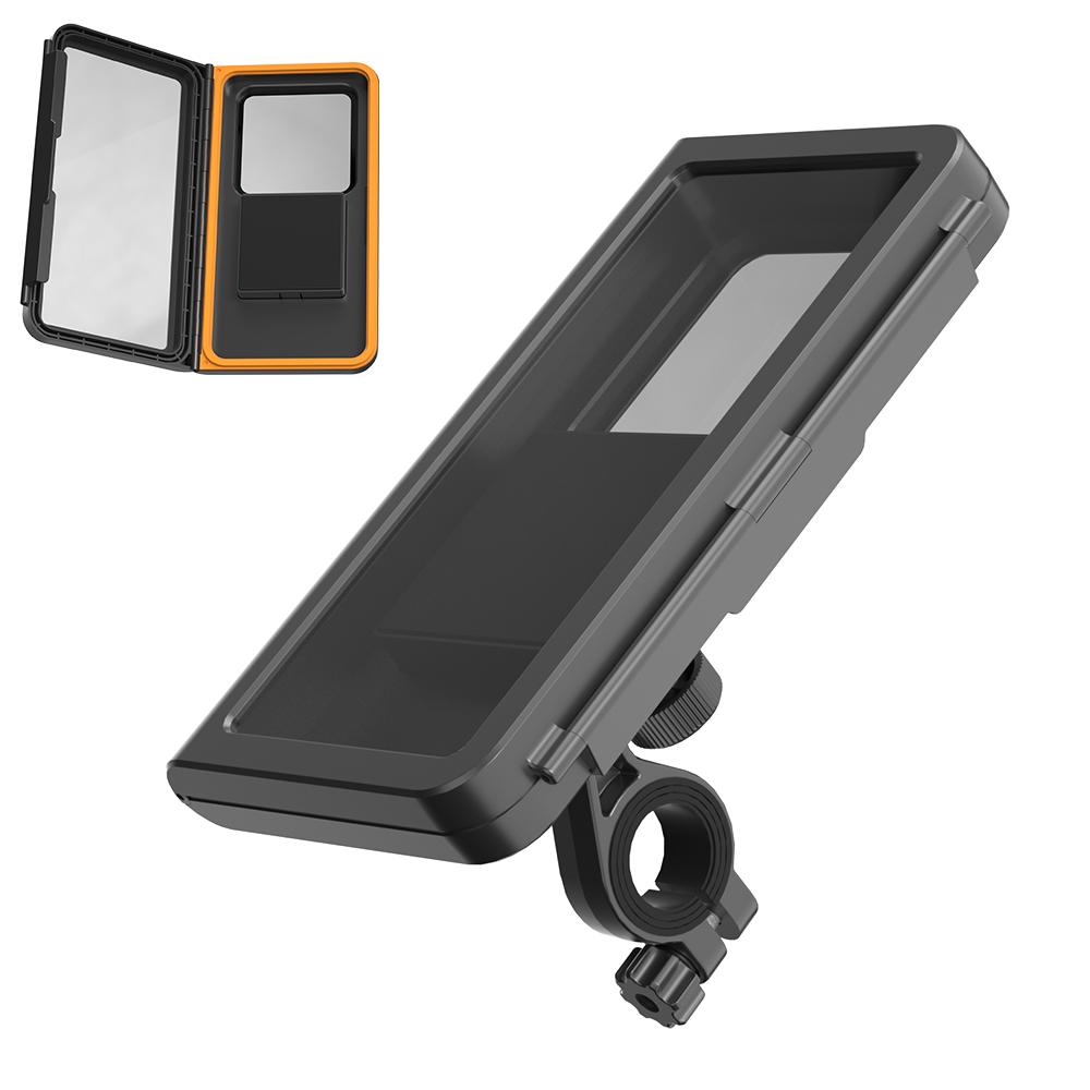 Waterproof Cycling Cell Phone Holder for Riding Bike 360° Rotation Rainproof Compatible Waterproof Bicycle Phone Holder Manual clip чёрный