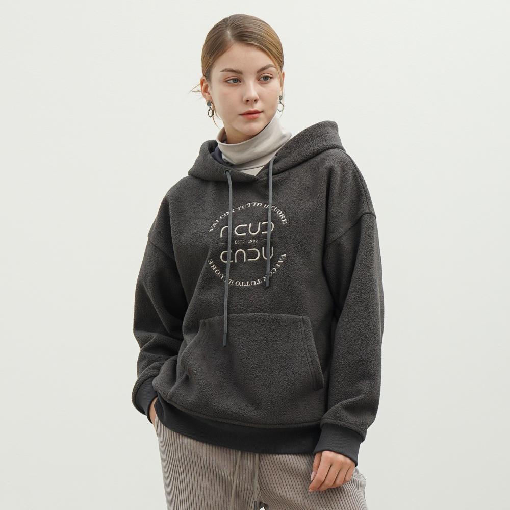 Acud Boucle Logo Hoodie Sweatshirt_Grey Grey/Free