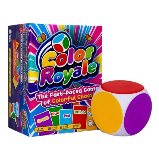 Fast-paced Card Game with Foam Ball Kids Adults Family Party Night Color Matching Game