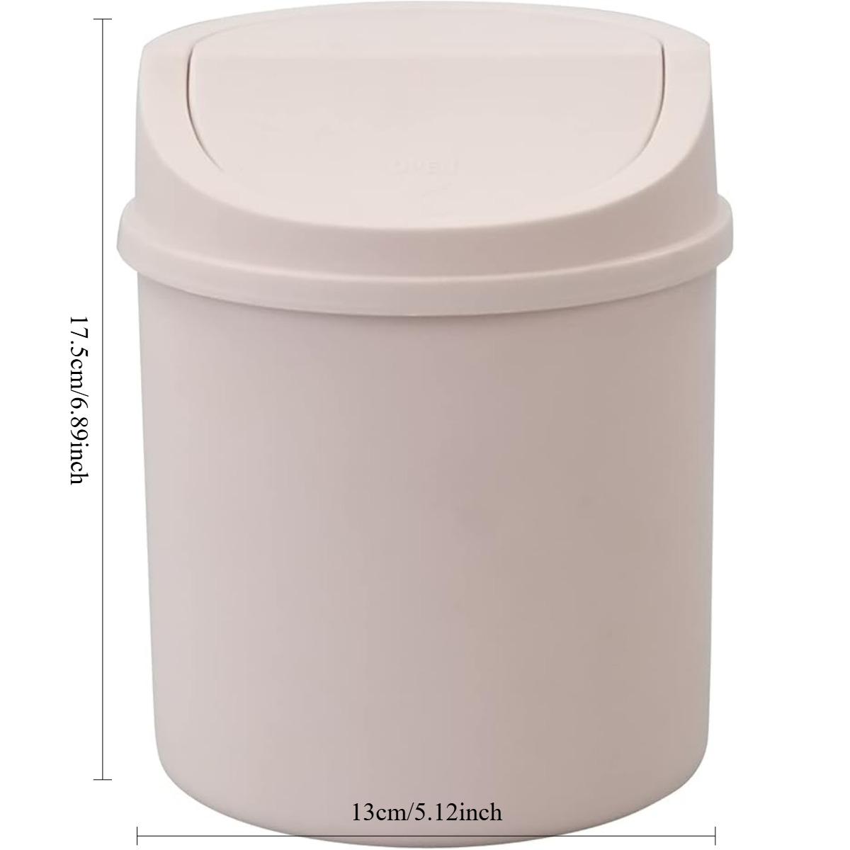 

Настольный мусорный бак, пластиковый мини-мусорный бак с крышкой-качалкой, крошечный мусорный бак с крышкой-качалкой, розовый розовый