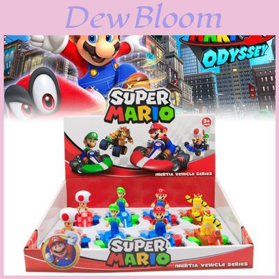 Super Mario Zatáhni a jeď Model Káry Display Box Interaktivní Závodní Auto Pro Děti
