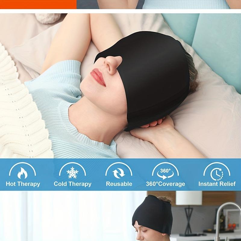 Gel Headache Ice Cap, Migraine Relief Cap - Stretchable Head Cover 