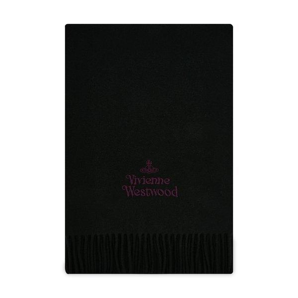 Мужской шарф Vivienne WeStwood S Черный с логотипом 81030007 W00q7 N401 FREE